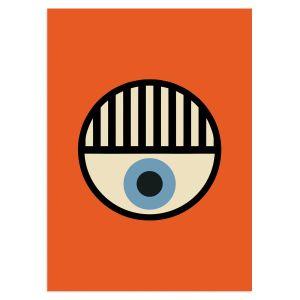 Eye with lashes. αφίσα κάδρο  Αφίσα πόστερ με μαύρη κορνίζα 2