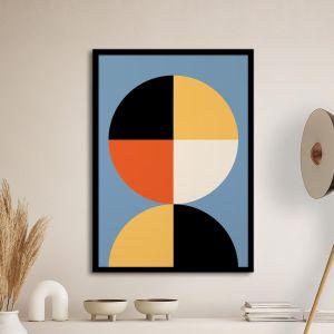 Circle and halfcircle Poster