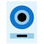 Circles and rectangles Poster