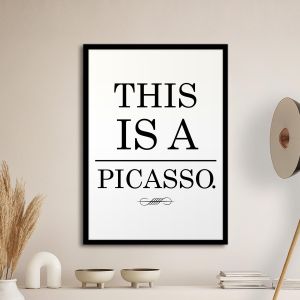 This is a Picasso αφίσα κάδρο  Αφίσα πόστερ με μαύρη κορνίζα