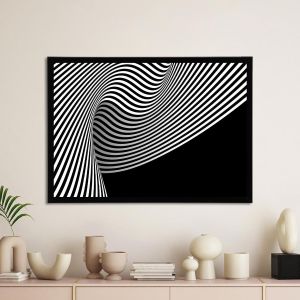 Geometrical illusion αφίσα κάδρο  Αφίσα πόστερ με μαύρη κορνίζα
