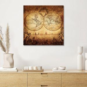 Canvas print Vintage map square 2