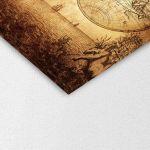 Canvas print Vintage map square
