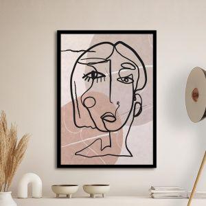 Abstract face poster