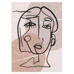 Abstract face poster