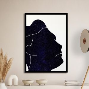 Abstract male face, Poster