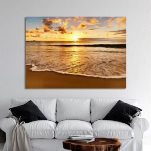 Canvas printColors of sunset at beach