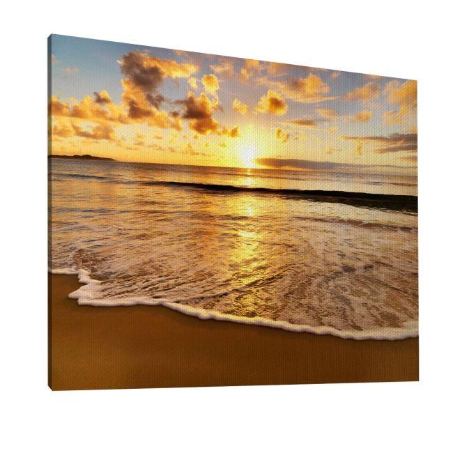 Canvas printColors of sunset at beach