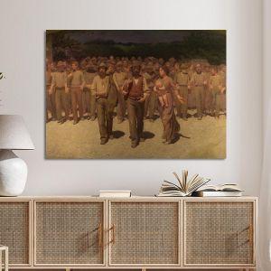 Canvas print The fourth estate, Pellizza G.