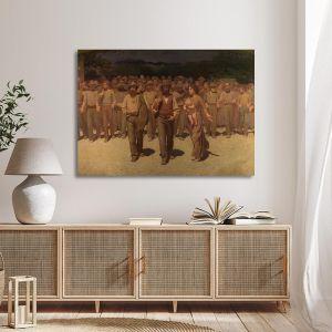 Canvas print The fourth estate Pellizza G. Framed canvas View 1 2