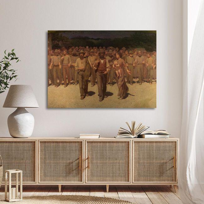 Canvas print The fourth estate, Pellizza G.