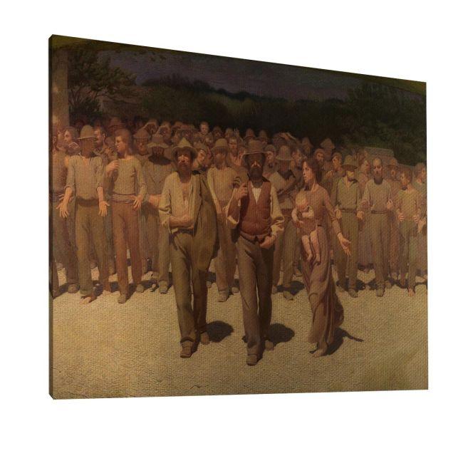 Πίνακας ζωγραφικής The fourth estate Pellizza G. Καμβάς τελαρωμένος, 5