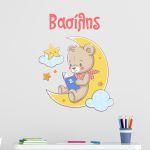 Kids wall stickers At moon bear