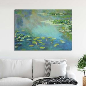 Πίνακας ζωγραφικής Water lilies Monet C. Καμβάς τελαρωμένος, 1