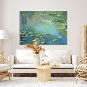 Πίνακας ζωγραφικής Water lilies Monet C. Καμβάς τελαρωμένος Όψη 1 2