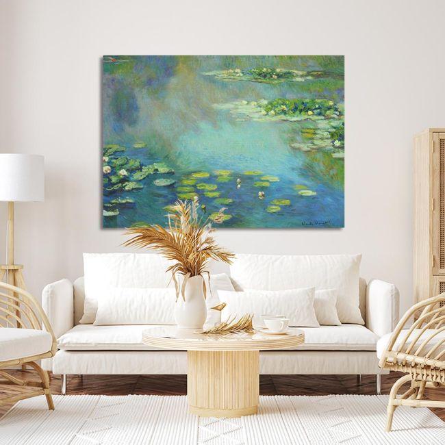 Πίνακας ζωγραφικής Water lilies Monet C. Καμβάς τελαρωμένος, 2
