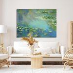 Πίνακας ζωγραφικής Water lilies Monet C. Καμβάς τελαρωμένος, 2
