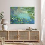 Πίνακας ζωγραφικής Water lilies Monet C. Καμβάς τελαρωμένος, 3