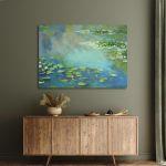 Πίνακας ζωγραφικής Water lilies Monet C. Καμβάς τελαρωμένος, 4