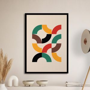 Colorful curves Poster