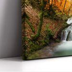 Πίνακας σε καμβά Forest waterfall πανοραμικός Καμβάς τελαρωμένος, 6