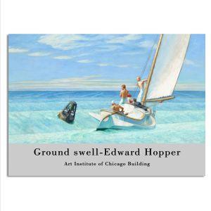 Αφίσα Έκθεσης Ground swell Hopper E Hopper E αφίσα κάδρο  Αφίσα πόστερ με μαύρη κορνίζα 2