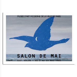 Magritte Musee d'art de Paris I αφίσα κάδρο  Αφίσα πόστερ με μαύρη κορνίζα 2