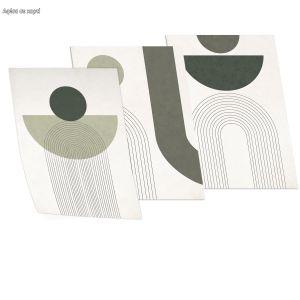 Balance in green, three panels poster 2