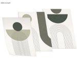 Balance in green, three panels poster