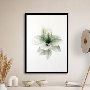 In green tones closeup αφίσα κάδρο  Αφίσα πόστερ με μαύρη κορνίζα