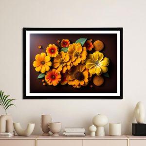 Yellow flowers II, poster