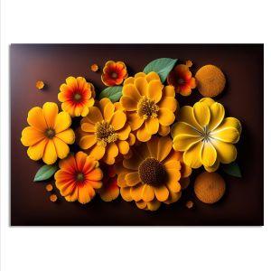 Yellow flowers II αφίσα κάδρο  Αφίσα πόστερ με μαύρη κορνίζα 2