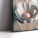 White flowers, poster