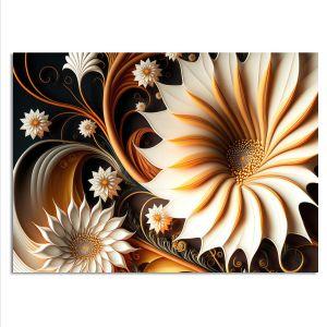 White yellow flowers, poster 2