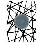 Circles over crossed lines Poster