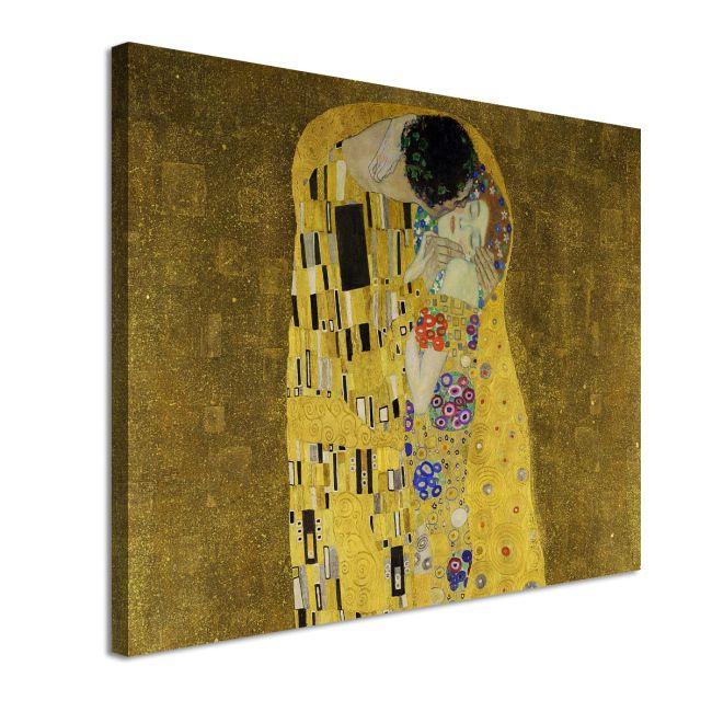 Canvas print The kiss crop, Klimt Gustav