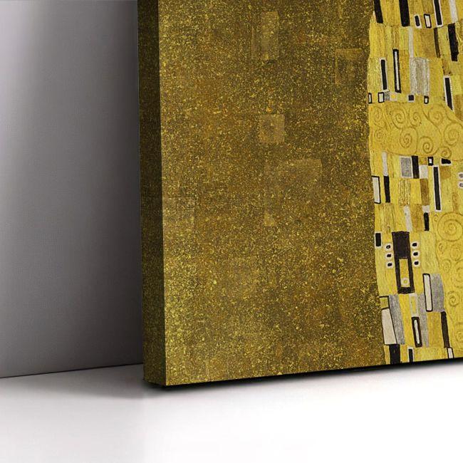 Πίνακας ζωγραφικής σε καμβά The kiss crop Klimt Gustav  Αφίσα