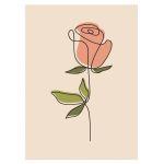 Abstract pink rose αφίσα κάδρο  Αφίσα