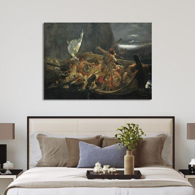 Canvas print After the destruction of Psara, Gyzis