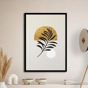 Black, white and gold I, Poster