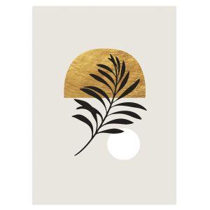 Black white and gold I αφίσα κάδρο  Αφίσα πόστερ με μαύρη κορνίζα 2