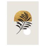 Black, white and gold I, Poster