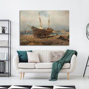 Canvas print Shipyard Volanakis Framed canvas View 1 2