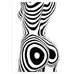 Zebra body paint αφίσα κάδρο  Αφίσα