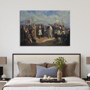 Canvas print The reception of Lord Byron Vryzakis Framed canvas View 1 2