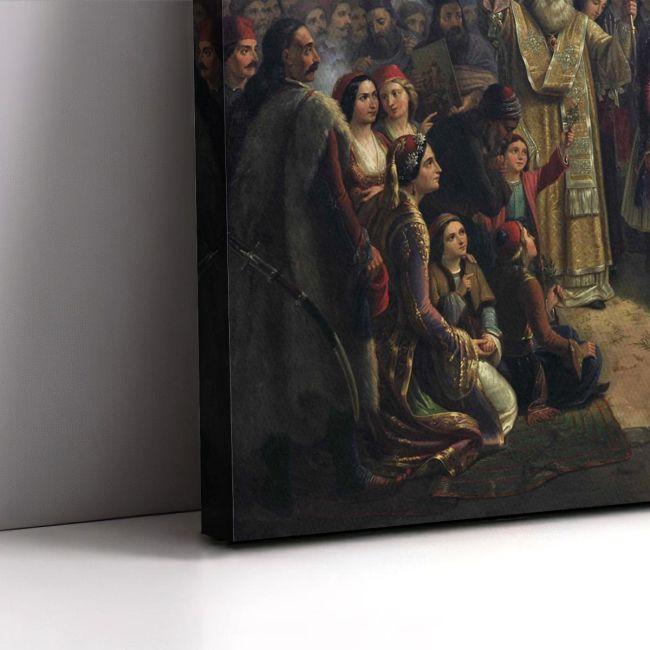Canvas print The reception of Lord Byron, Vryzakis