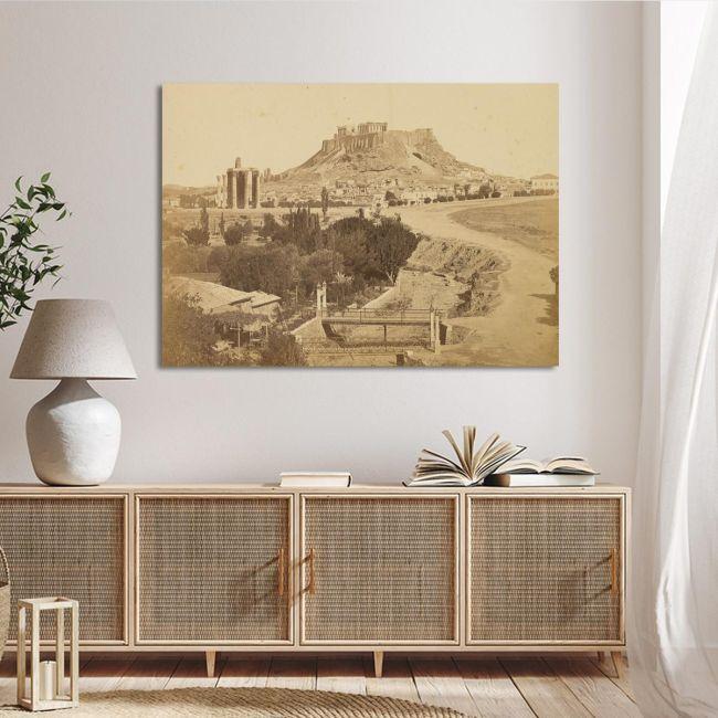Canvas print View of the Acropolis from the southeast 1865, Konstantinou D