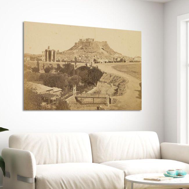 Canvas print View of the Acropolis from the southeast 1865, Konstantinou D