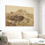 Canvas print View of the Acropolis from the southeast 1865, Konstantinou D