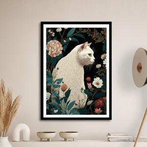 Facing right II αφίσα κάδρο  Αφίσα πόστερ με μαύρη κορνίζα